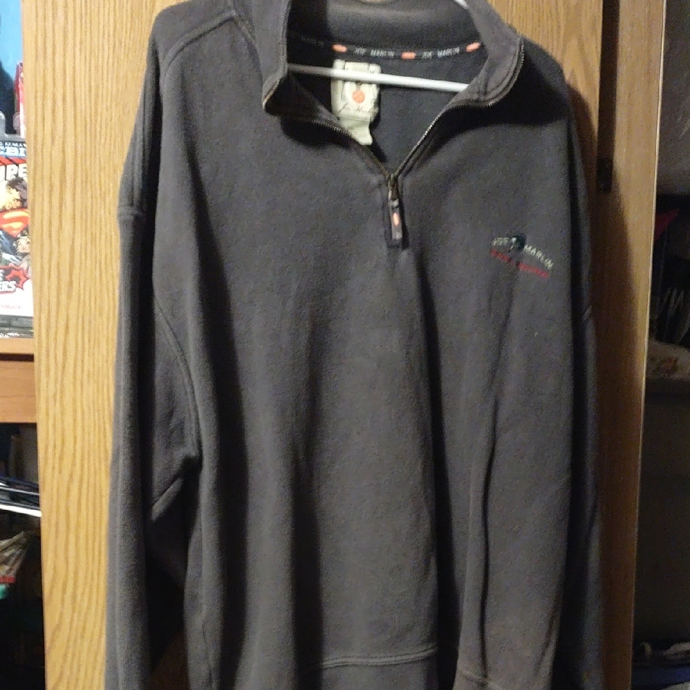 Men's Charcoal Zip-Up Sweater